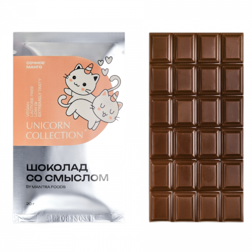 Шоколад со смыслом "Сочное манго" Mantra Foods